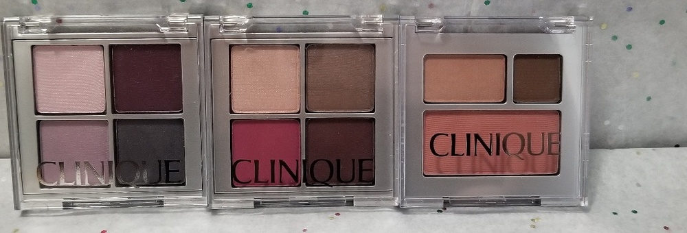 10 Clinique Eye Shadow Colors and 1 Cheek Color